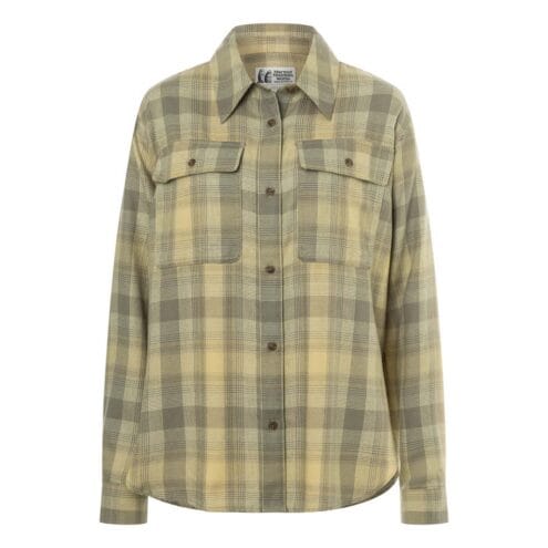 Wm Fairfax Lightweight Boyfriend Flannel i färgen wheat