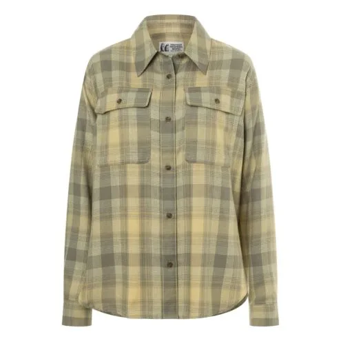 Wm Fairfax Lightweight Boyfriend Flannel i färgen wheat