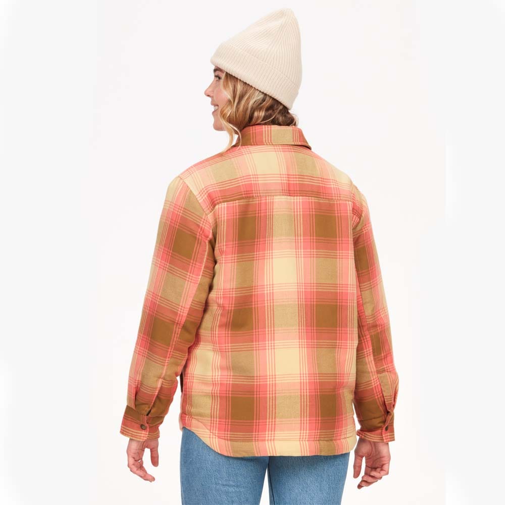 Wm's Ridgefield Sherpa Flannel Jacket bakifrån på en modell