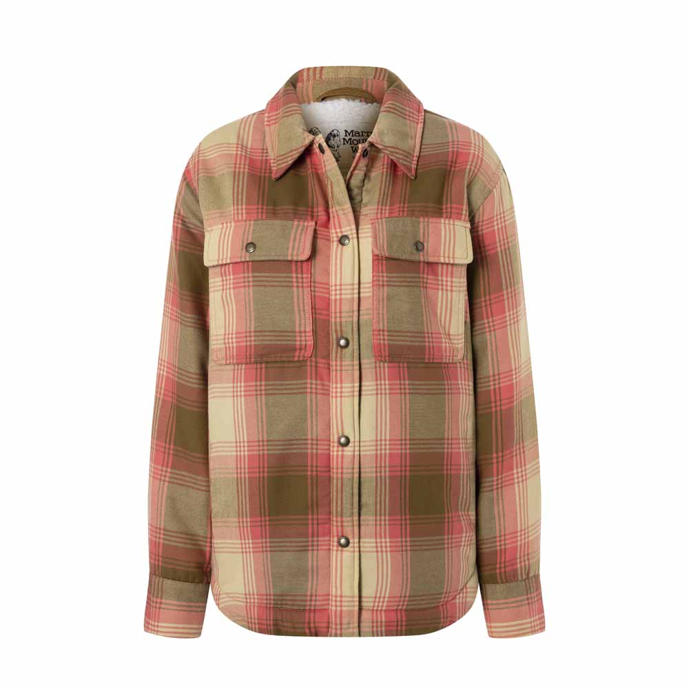 Framsida av Wm's Ridgefield Sherpa Flannel Jacket