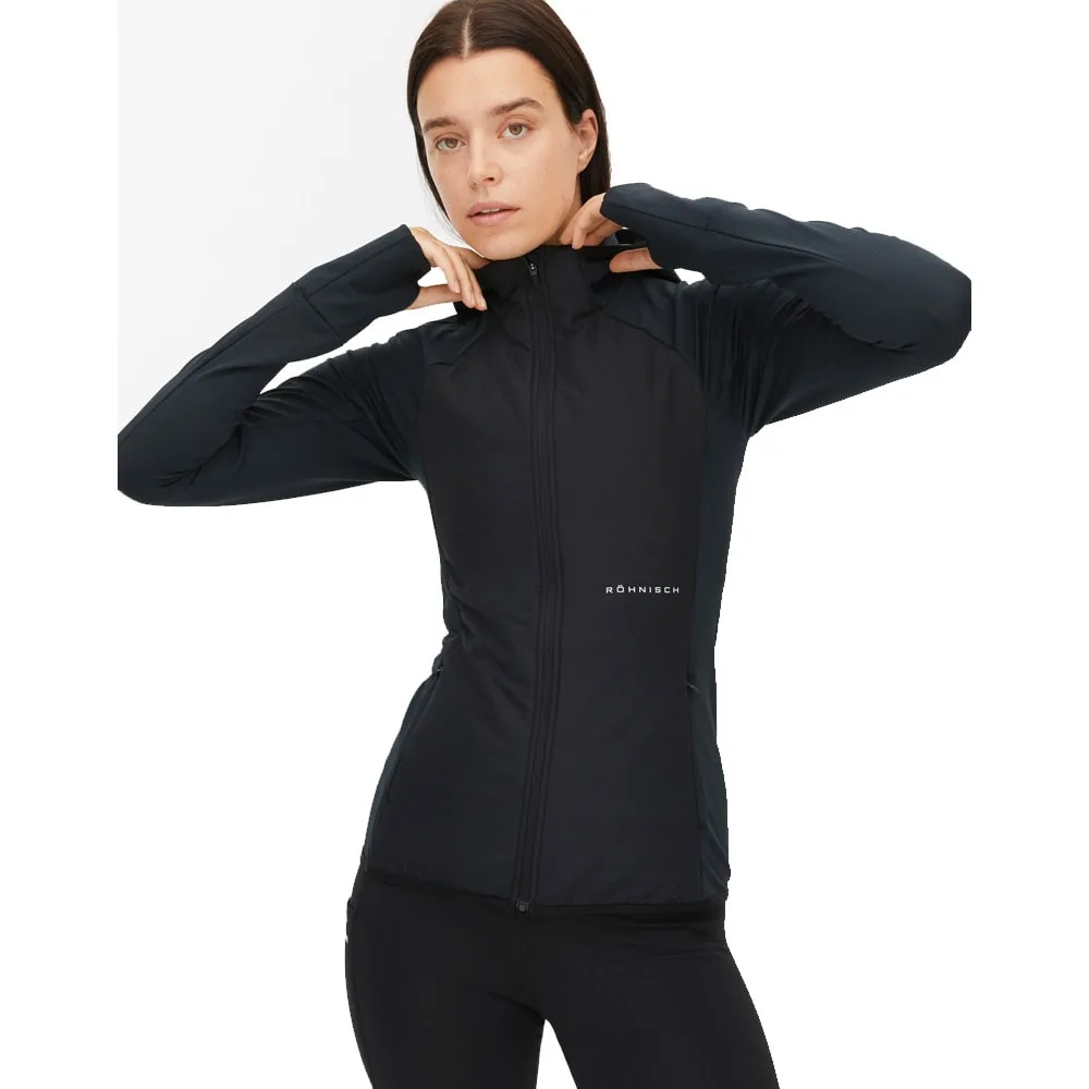 Free Motion Padded Jacket, Black på modell som står mot kameran
