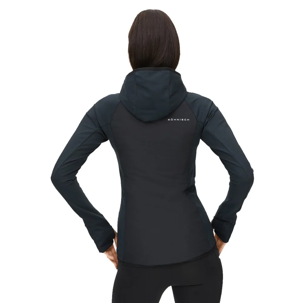 Free Motion Padded Jacket, Black som står med ryggen mot kameran