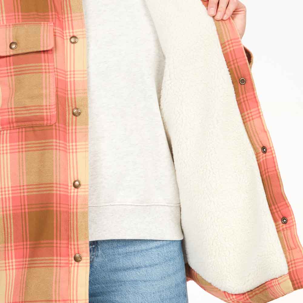 Insida foder av Wm's Ridgefield Sherpa Flannel Jacket