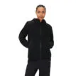 Röhnisch Wazzi Pile Hoodie, svart på en modell som står mot kameran