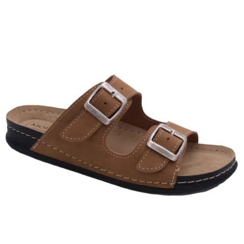 Moheda Birka tofflor i färgen brun