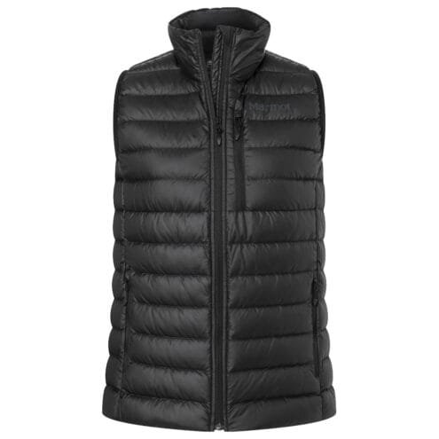 Marmot Highlander Vest dunväst (dam) som ett bra mellanlager visas framifrån