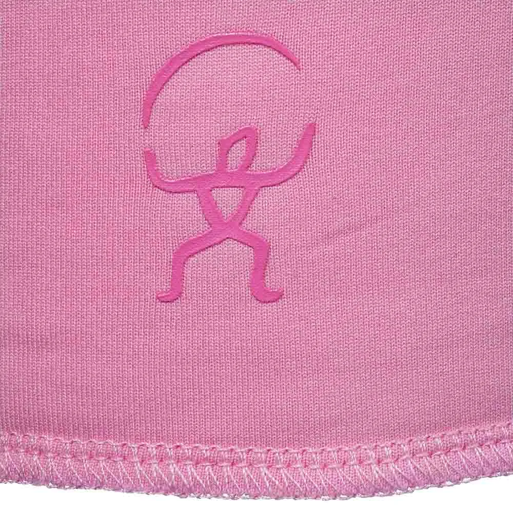 Isbjörn of Sweden Panda Beanie mössa för barn logga på färgen frost pink