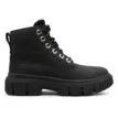 Utsida profil av Timberland Greyfield läderkängor (dam) i färgen black
