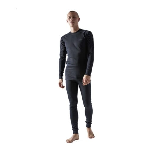 Varm och skön Craft Core Dry Baselayer Set tröja och byxor (herr) i svart