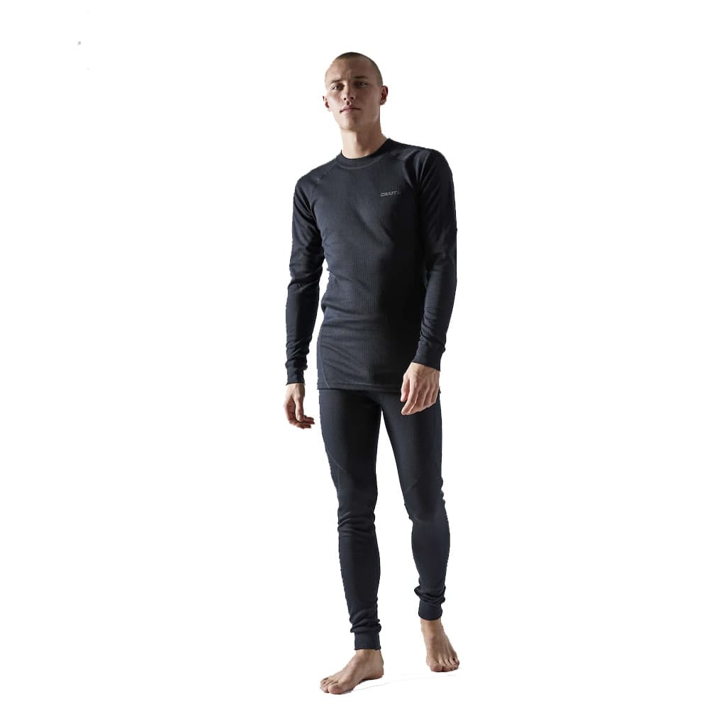 Varm och skön Craft Core Dry Baselayer Set tröja och byxor (herr) i svart