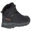 Ett par stabila Merrell Vigo Thermo Mid Leather Waterproof vandringskängor (herr) snett bakifrån