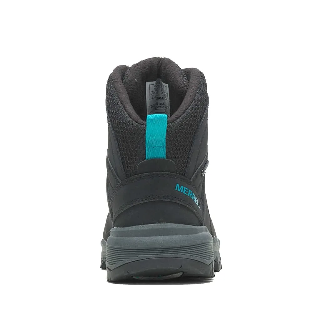 Baksida häl av en snygg Merrell Vigo Thermo Mid Leather Waterproof vandringskängor (dam)