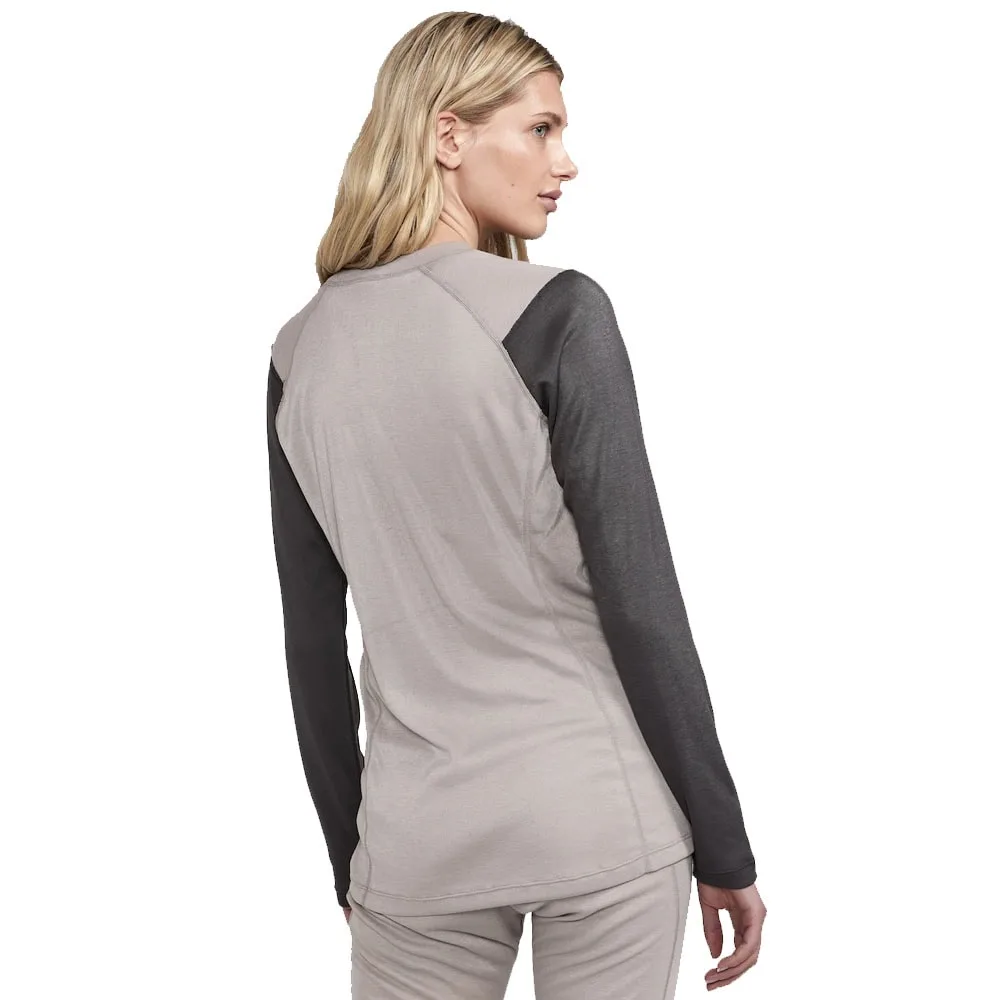 Baksida tröja av Otroligt varm Craft Core Warm Baselayer Set långkalsonger med tröja (dam)