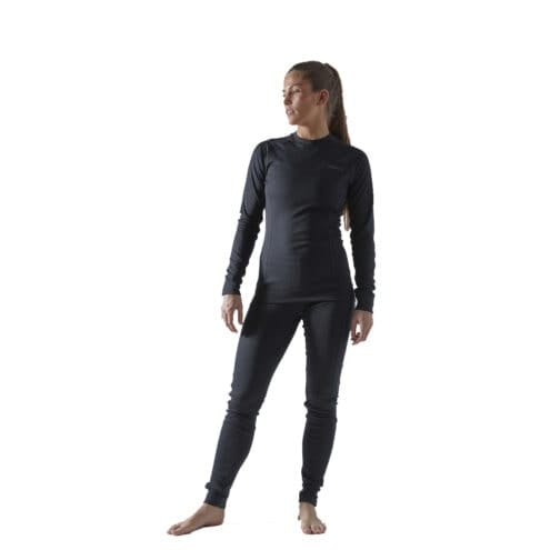 Snygg och skönt Craft Core Dry Baselayer Set (dam) i färgen black