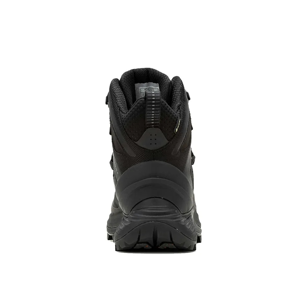 Baksida häl av Ett par stabila Merrell MTL Thermo Rouge 4 Mid GTX löparskor för vinter (herr)