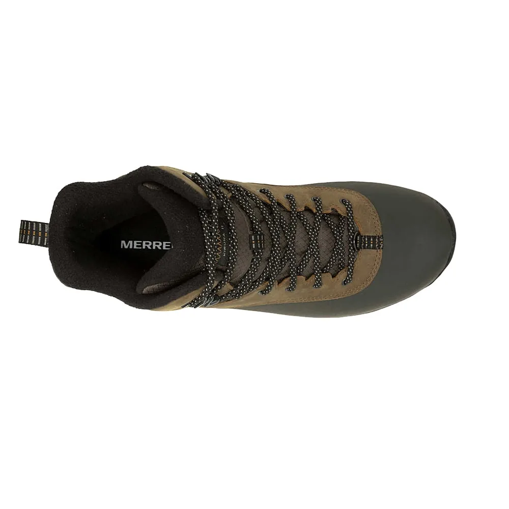 Ovansida av Stabila och sköna Merrell Thermo Kiruna 2 Tall Waterproof vintervandringskänga (herr)