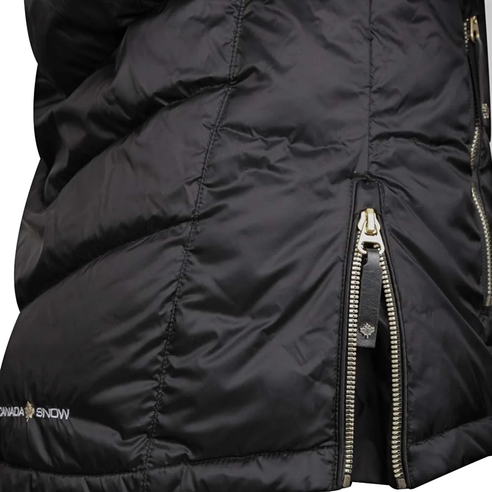 Närbild på Canada Snow Sheila Black Jacket