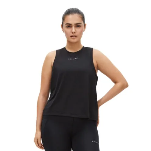 En tunn och skönt ventilerande Röhnisch Kay Tank Top (dam) i färgen black