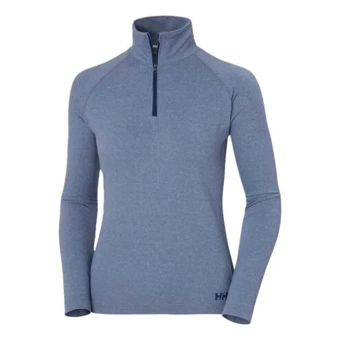 otroligt mjuk och funktionell Helly Hansen Verglas Half-Zip Midlayer (dam) i färgen ocean