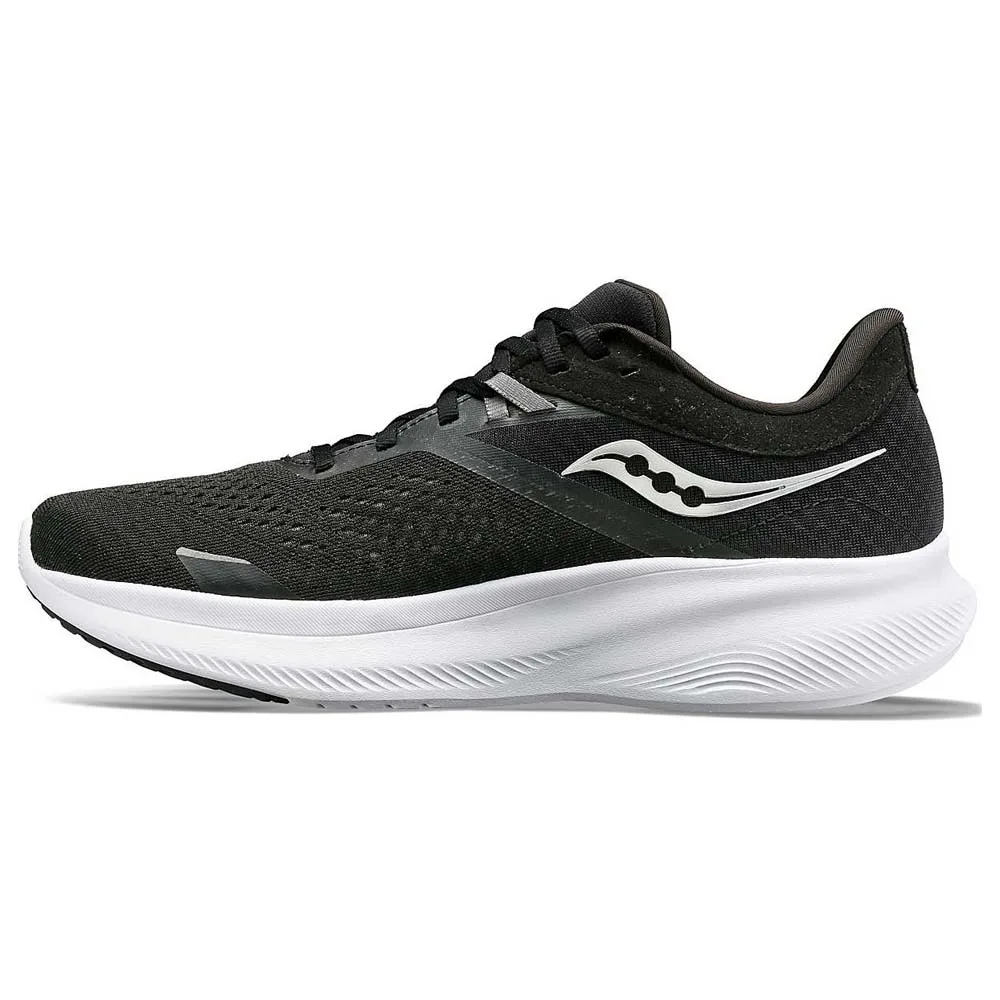 Insida profil av Bred och bekväm Saucony Ride 16 Wide löparsko (herr)