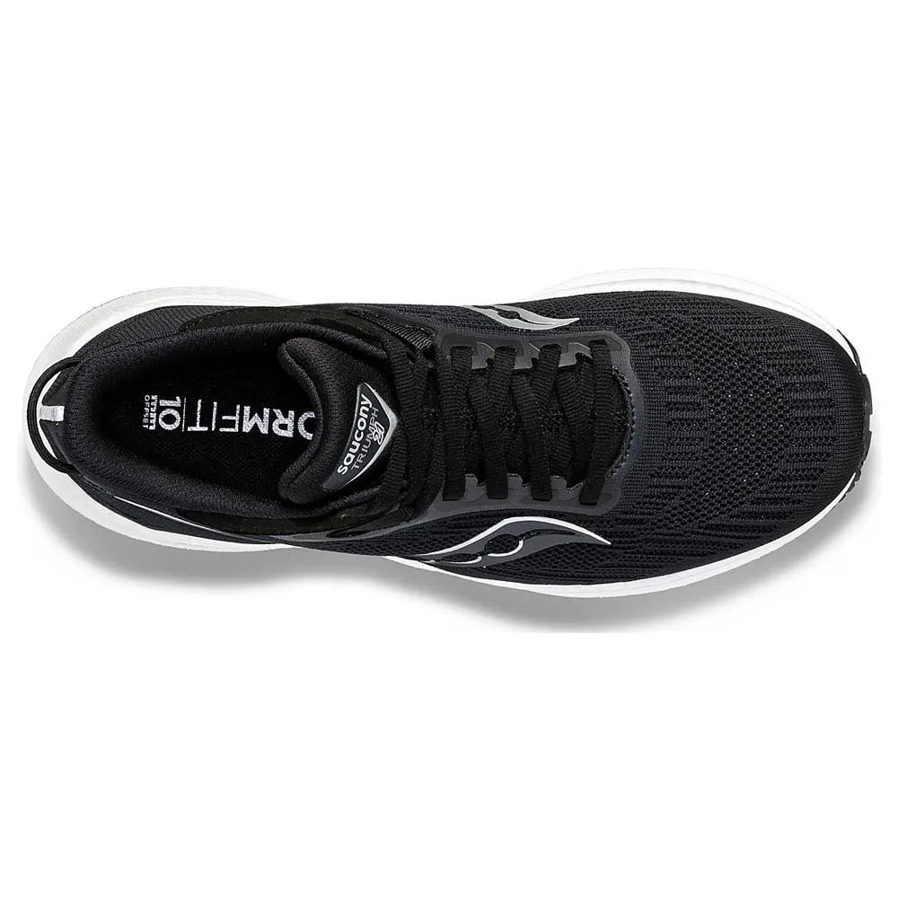 En stötdämpande och snygg Saucony Triumph 21 (dam) ovanifrån