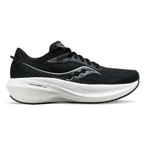 Saucony Triumph 21 (herr) med en ventilerande och stötdämpande sula i en snygg svart färg