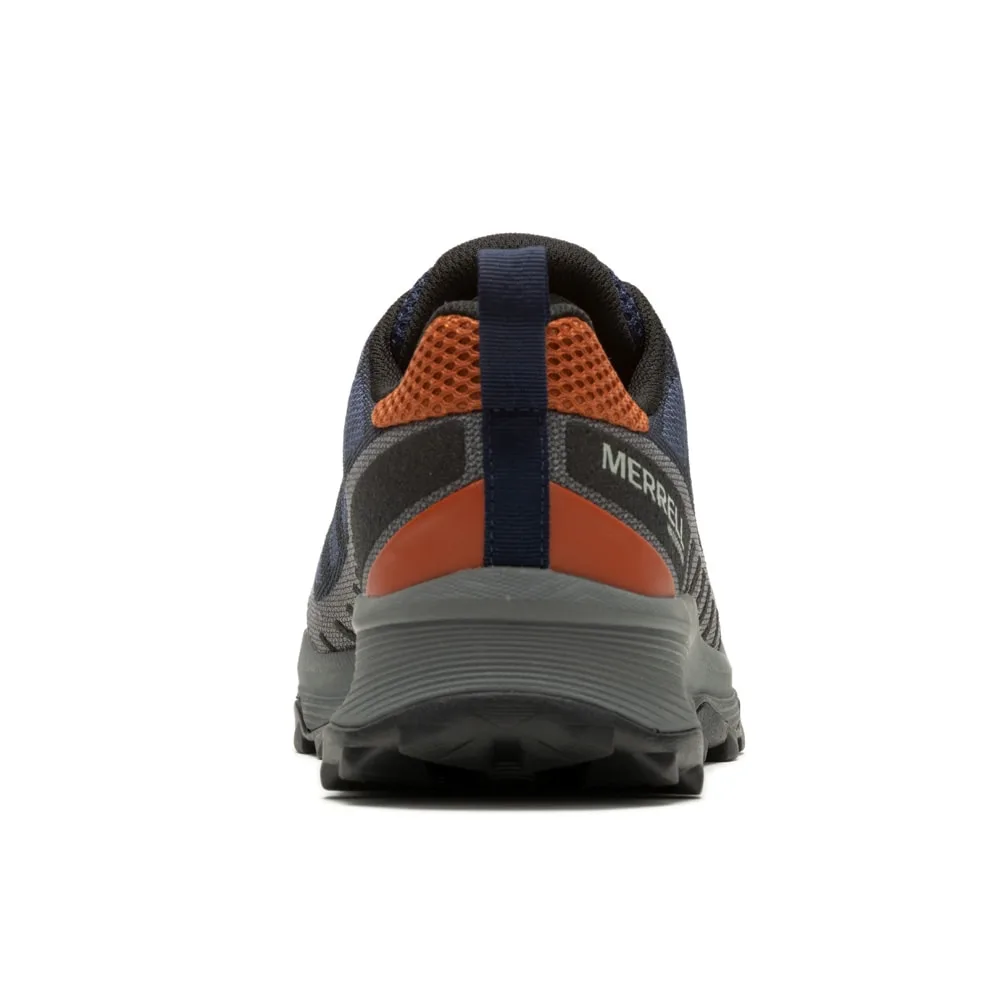 Baksida häl på en stabil Merrell Speed ECO WP vandringsskor (herr)
