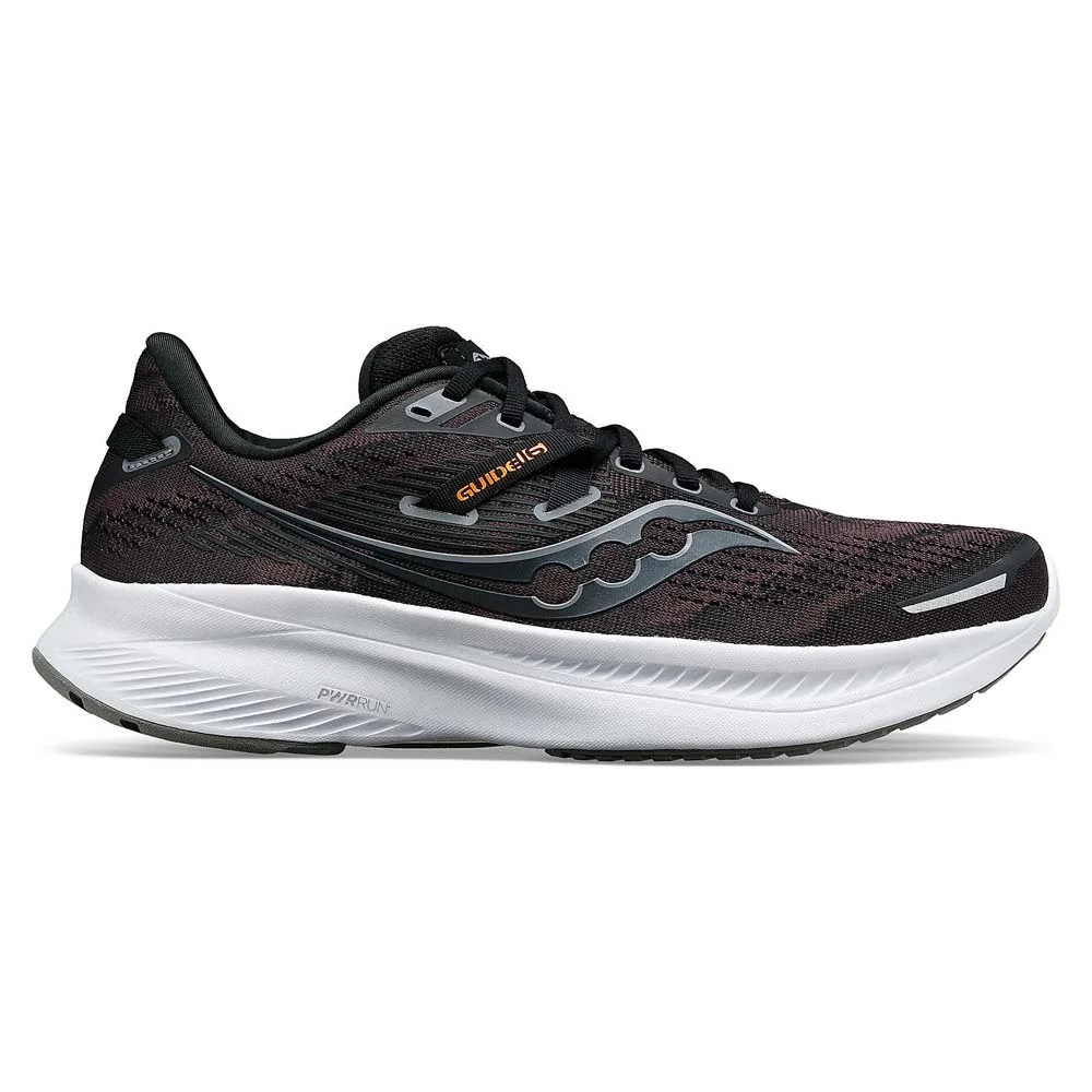 Utsida profila av En snygg och skön Saucony Guide 16 (dam) som passar perfekt till asfaltslöpning