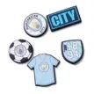 Crocs Manchester City Jibbitz™ 5-pack med fotbollsmotiv
