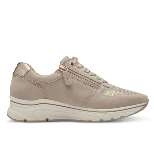 Insida profil av Stilren och modern Tamaris Sneaker promenadsko (dam)
