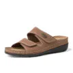 Ventilerande och bekväma Tamaris Slippers tofflor (dam) snett framifrån