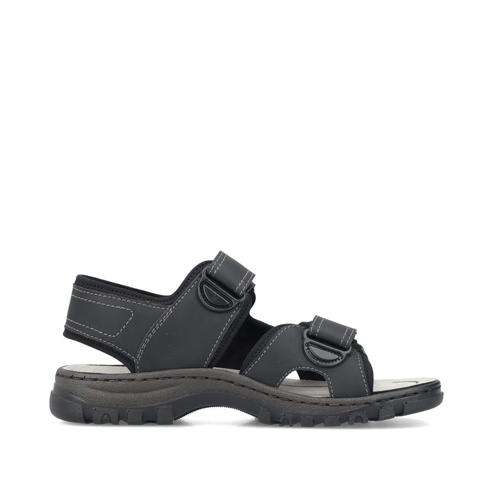 Insida profil av Lätta och sköna Rieker 25053-00 sandaler (herr)
