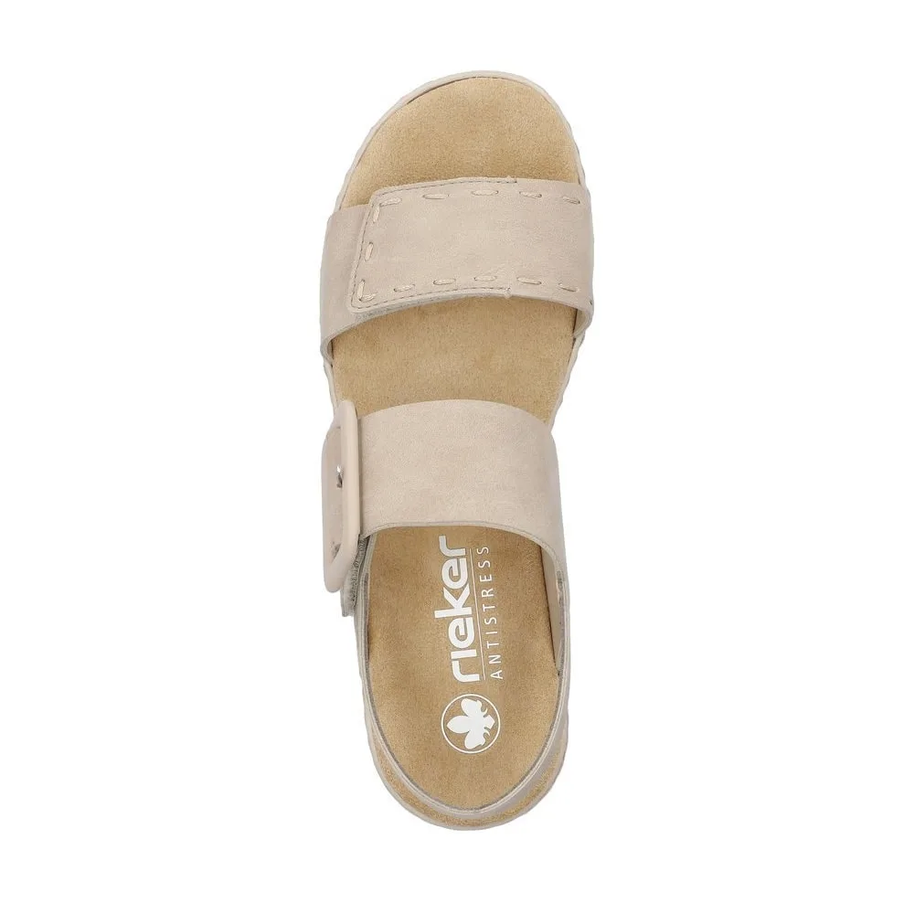stilrena Rieker 62950-62 sandaler (dam) - ovanifrån