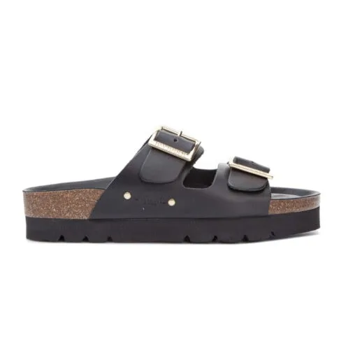 En Sweeks Edit Mid sandaler (dam) i äkta läder - i svart