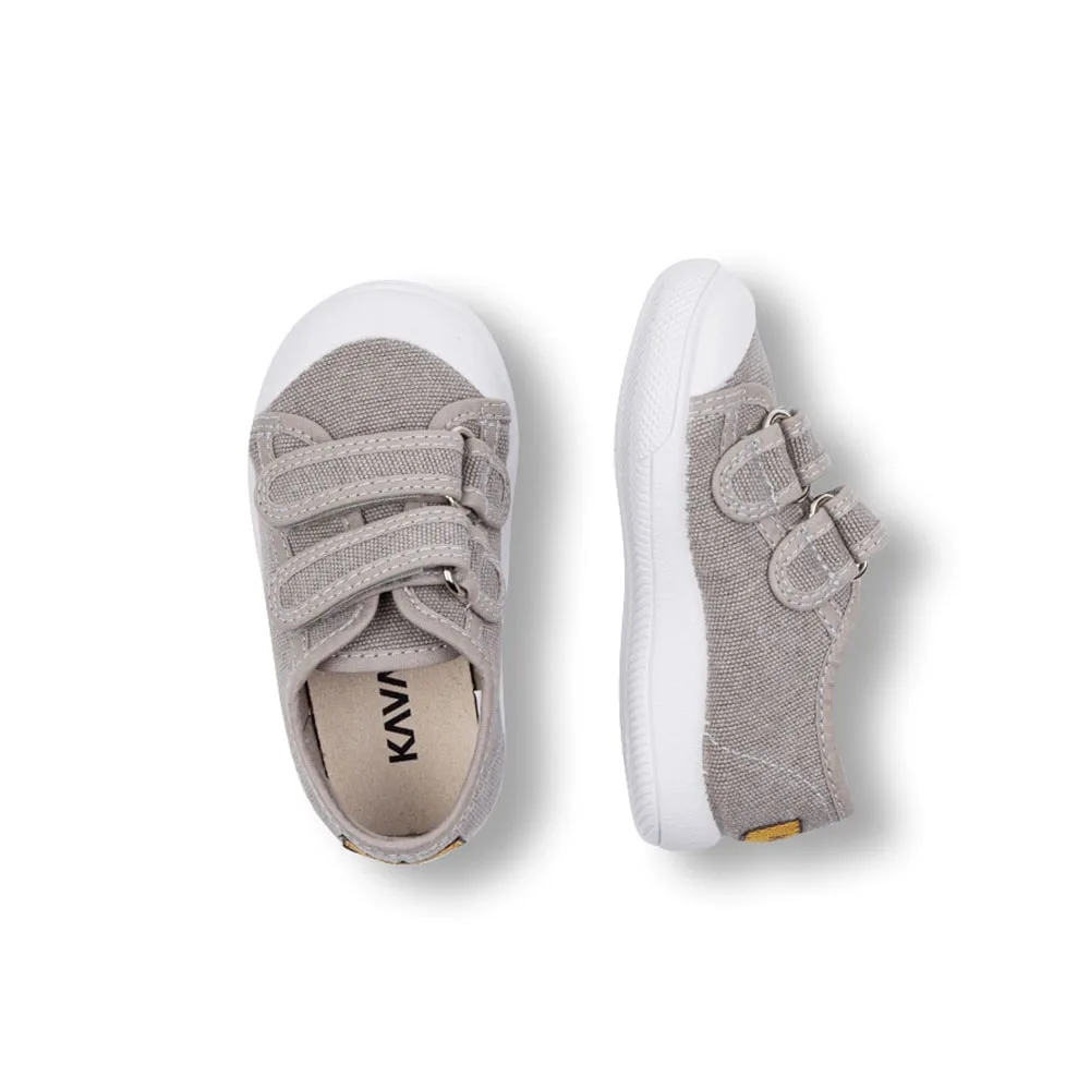 En smidig och justerbar Kavat Rydal TX textilsneakers (barn) -ovanifrån och från profil
