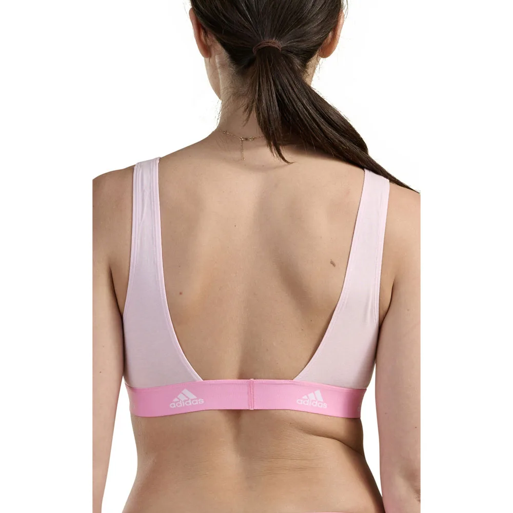 Baksidan av Adidas Scoop Bralette BH i färgen rosa