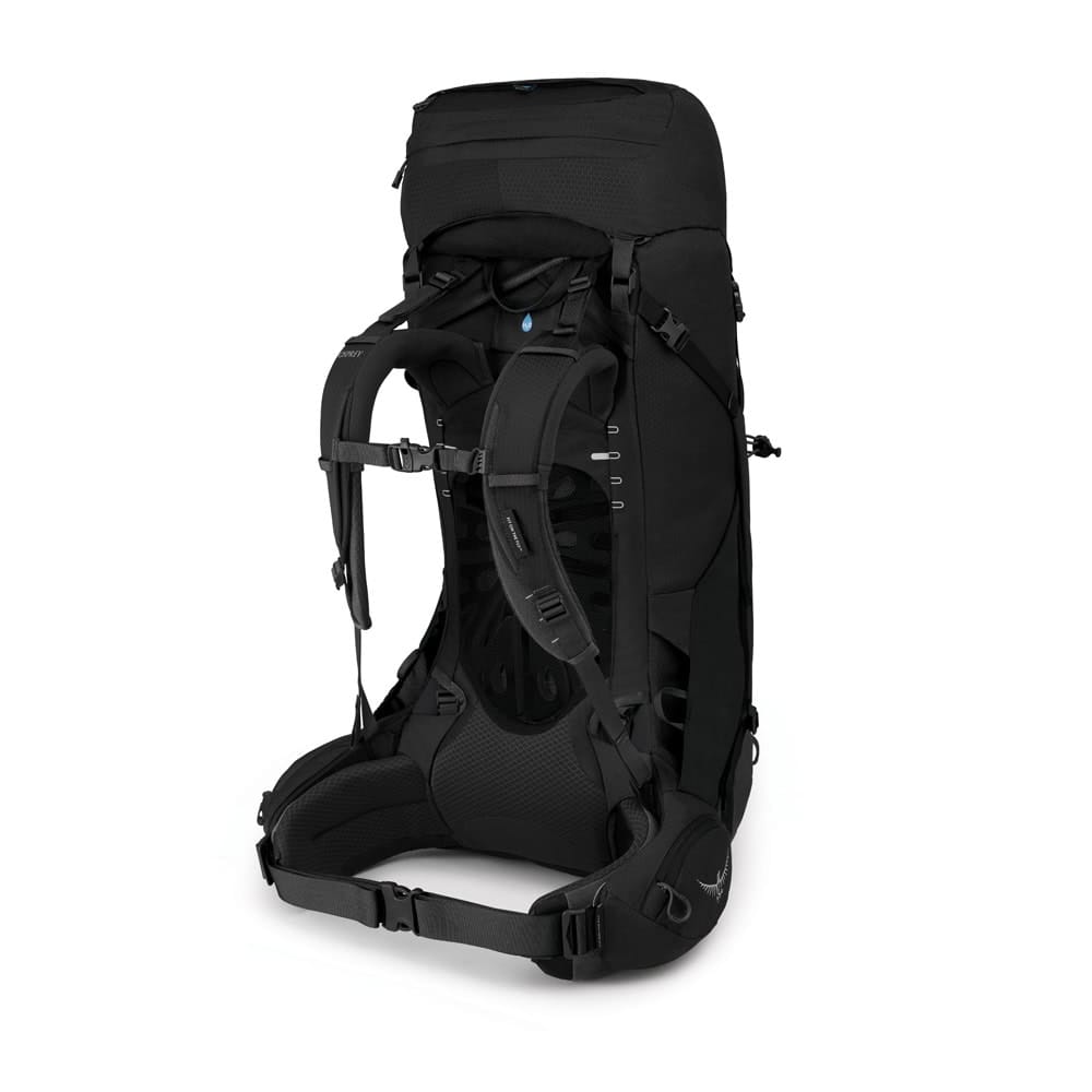Baksida av Osprey Aether 55L vandringsryggsäck (herr)