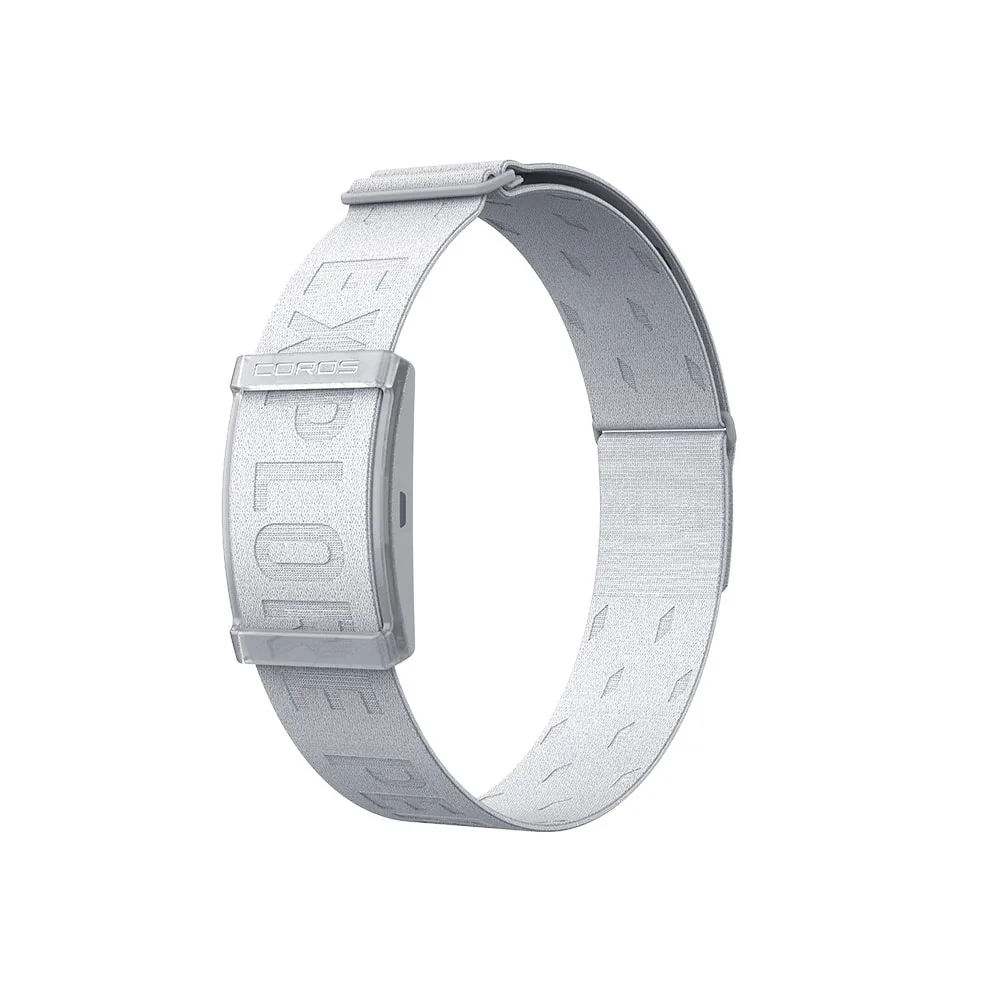 Coros ACC Heart Rate Monitor pulsband i färgen vit grå