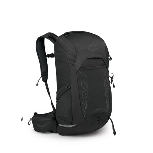 en svart Osprey Talon 26 L dagsryggsäck (herr)