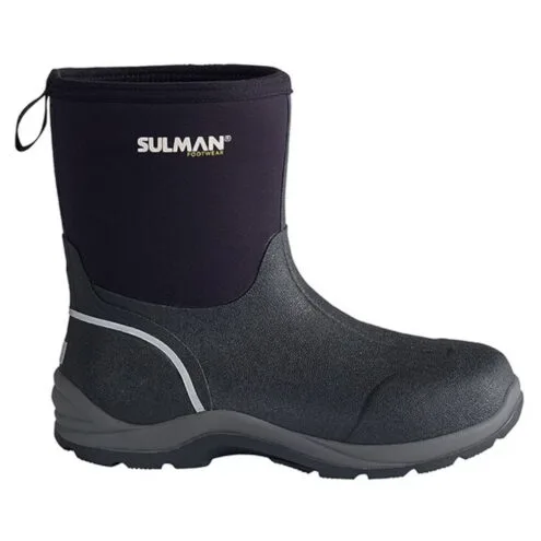 Sulman Neon Plus gummistövlar (dam) i en svart färg