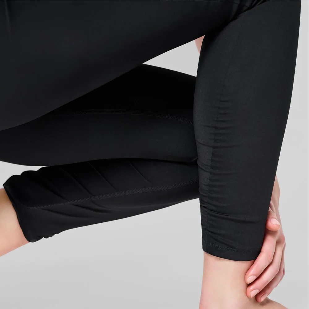 snygg detalj nertill på Casall Crease High Waist Tights träningstights (dam)