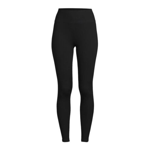 en svart Casall Multi Rib Seamless High Waist Tights träningstights (dam)