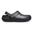 Crocs Fuzz-Lined fodrad toffla i färgen Black