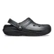 Crocs Fuzz-Lined fodrad toffla i färgen Black