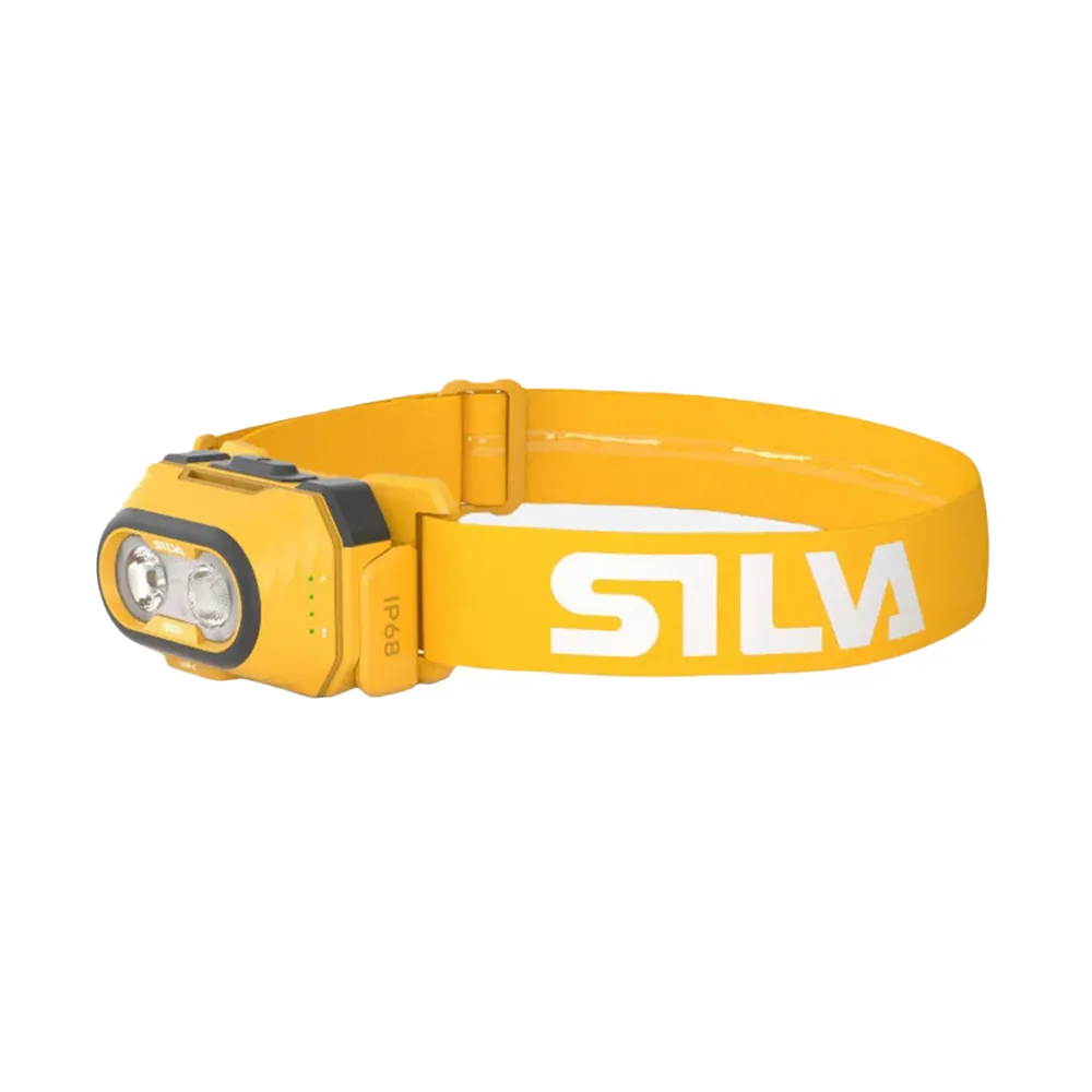 Silva Explore 5 vattentät pannlampa i färgen gul