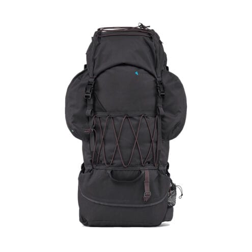 Klättermusen Ymer 2.0 Backpack vandringsryggsäck 75L + 15L (unisex) i färgen raven