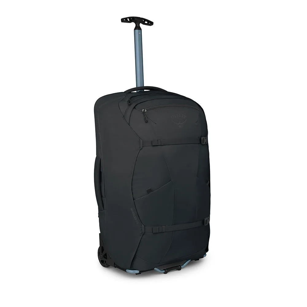 Osprey farpoint fairview wheeled travel pack 65L black front side