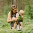 en modell bär Osprey Poco Soft Child Carrier bärsele (unisex)