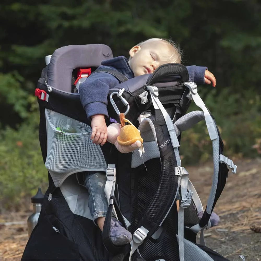 ett sovandes barn i en Osprey Poco 24L barnbärstol (unisex)