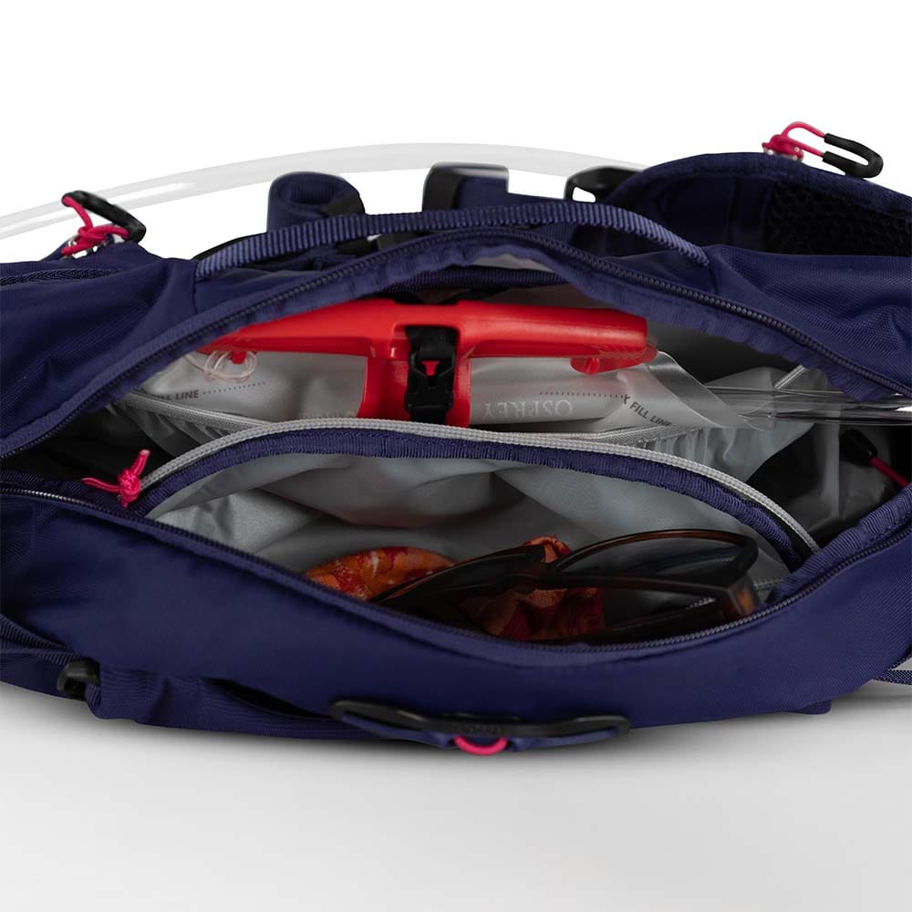 öppet fack på Osprey Raven 4L cykelväska (dam)